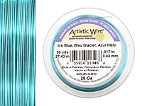 Artistic Wire Silver Plated Ice Blue 26 gauge, 30 yards