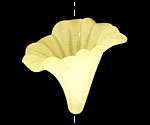 Lucite Lemon Trumpet Flower 35x28mm