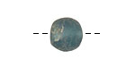 African Recycled Glass (cobalt) Irregular Round 13-14mm