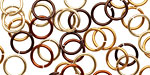 Treasure Chest Mix Enameled Copper Round Jump Ring 8mm, 18 gauge