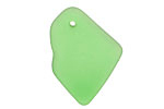Peridot Recycled Glass Freeform Drop 16-23x25-30mm