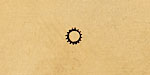 Open Gear Metal Stamp 3mm