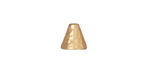 TierraCast Gold (plated) Hammertone Cone 8mm