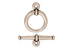 TierraCast Antique Silver (plated) Large Tapered Toggle Clasp 20mm, 25 bar