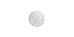 Lillypilly Silver Dahlia Anodized Aluminum Disc 11mm, 22 gauge