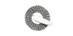 Saki Sterling Silver Thatch Toggle Clasp 18mm, 18mm bar