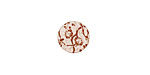 Lillypilly Bronze Cherry Blossom Anodized Aluminum Disc 11mm, 24 gauge