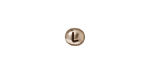 TierraCast Antique Rhodium (plated) Alphabet Bead "L" 7x6mm
