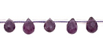 Amethyst Faceted Teardrop 5-6x8-9mm