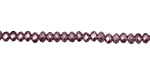 Vintage Lavender AB Crystal Faceted Rondelle 3mm