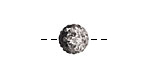 Jet/Crystal Ombre Pave Round 10mm