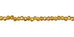 Topaz AB Crystal Faceted Rondelle 3mm