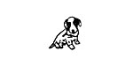 Elaine's Beetle Baby Mini Rubber Stamp 11x12mm