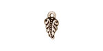 TierraCast Antique Silver (plated) Fern Frond Charm 7x13mm