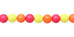 Neon Shell Pearl Mix Round 6mm
