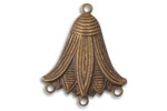 Vintaj Natural Brass Lotus Blossom Connector 22x27mm