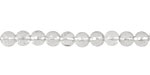 Rock Crystal Faceted Round 6mm