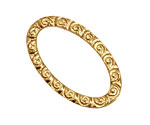 Brass Spiral Oval Connector 39x23mm