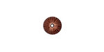 TierraCast Antique Copper (plated) Radiant Dome Bead Cap 6x9mm