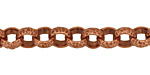 Antique Copper (plated) Patterned Rollo Chain
