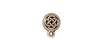 TierraCast Antique Silver (plated) Small Celtic Circle Ear Post 8x12mm
