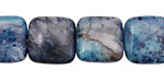 Brazil Blue Agate Puff Square 15mm