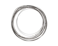 Soft Flex Silver Plated Pewter Half Round Craft Wire 21 gauge, 4 yards
