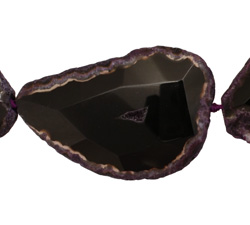 Eggplant Agate Natural Edge Freeform Faceted Slab 57-70x35-70mm