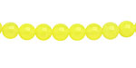 Neon Yellow Candy Jade Round 6mm