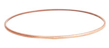 Nunn Design Antique Copper (plated) Small Dome Bangle Bracelet 70mm