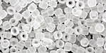 TOHO Transparent Frosted Crystal Round 6/0 Seed Bead