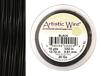 Artistic Wire Black 20 gauge, 15 yards