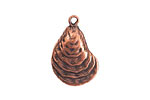 Nunn Design Antique Copper (plated) Oyster Charm 16x25mm