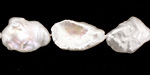 Pearly White Keishi 15-18x12-16mm