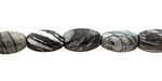 Black Water Jasper Rice 12x8mm