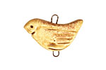 Earthenwood Studio Ceramic Sandy Bird Link 30x22mm