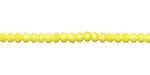 Vintage Yellow Crystal Faceted Rondelle 3mm