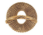 Saki Bronze Large Peacock Toggle 37mm, 38mm bar