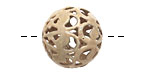Painting with Fire Torch Fired Enamel Nut Brown Arabesque Round 20mm