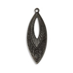 Vintaj Arte Metal Etruscan Navette Pendant 14x38mm