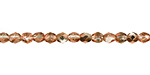 Czech Fire Polished Glass Apollo (Gold) Round 4mm