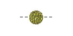 Olivine Pave Round 10mm
