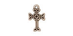 TierraCast Antique Silver (plated) Celtic Cross Charm 11x18mm