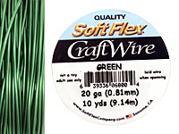 Soft Flex Green Craft Wire 20 gauge, 10 yards