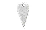 Nunn Design Antique Silver (plated) Elongated Heart Charm 14x27mm