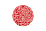Lillypilly Red Lace Anodized Aluminum Disc 25mm, 24 gauge