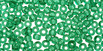 TOHO Transparent Beach Glass Green Round 6/0 Seed Bead