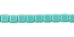 Czech Glass Turquoise Square 6mm