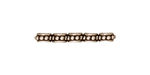 TierraCast Antique Silver (plated) Beaded 5-Hole Bar 3x26mm