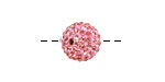 Flamingo Pave Round 12mm